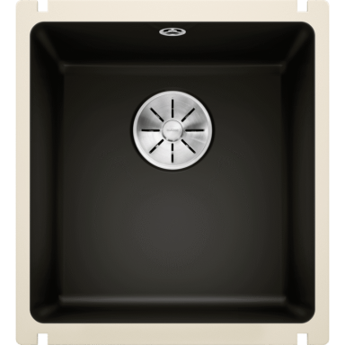 Plautuvė BLANCO SUBLINE 375-U Ceramic PP Black InFino O.AF
