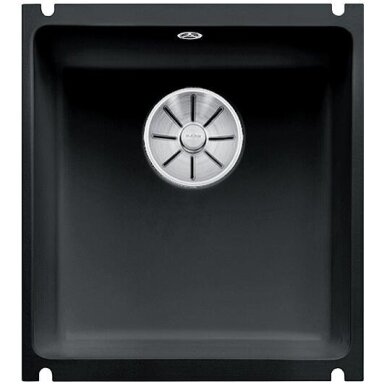 Plautuvė BLANCO SUBLINE 375-U Ceramic PP Black InFino O.AF