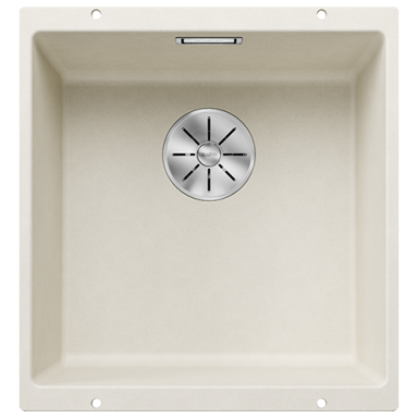 Plautuvė BLANCO SUBLINE 400-U SILG Soft white InFino O.AF