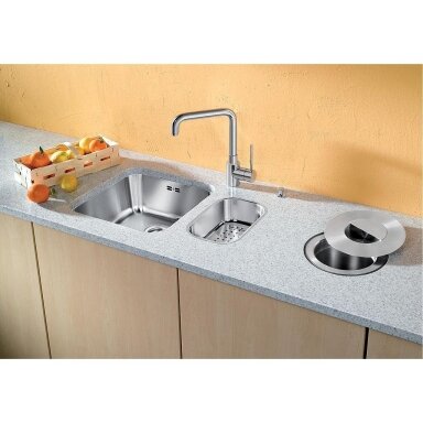 Plautuvė BLANCO SUPRA 400-U BRUSHED O.AF