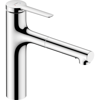 Plautuvės maišytuvas su ištraukiama žarna Hansgrohe Zesis M33, chromo