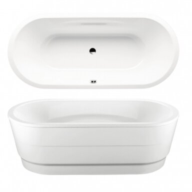 Plieninė vonia Kaldewei Vaio Duo Oval 180 cm su uždengimu Plieninė vonia Kaldewei Vaio Duo Oval 180 cm su uždengimu