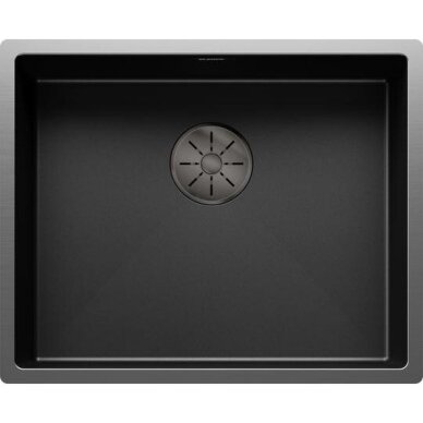 Plautuvė BLANCO CLARON 500-U DarkSteel Edition Infino O.AF
