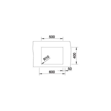 Plautuvė BLANCO CLARON 500-U DURINOX InFino O.AF 2 Plautuvė BLANCO CLARON 500-U DURINOX InFino O.AF 2