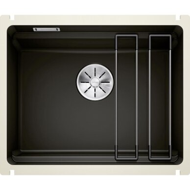 Plautuvė BLANCO ETAGON 500-U Ceramic Black InFino O.AF