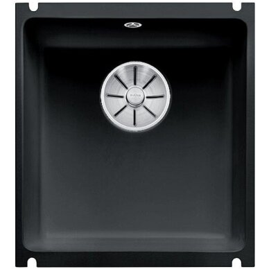 Plautuvė BLANCO SUBLINE 375-U Ceramic PP Black InFino O.AF