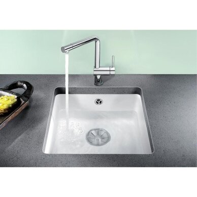 Plautuvė BLANCO SUBLINE 375-U Ceramic PP White glossy InFino O.AF