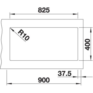 Plautuvė BLANCO SUBLINE 480/320-U SILG PDUR Coffee InFino O.AF 2 Plautuvė BLANCO SUBLINE 480/320-U SILG PDUR Coffee InFino O.AF 2