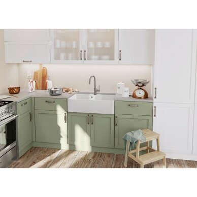 Plautuvė BLANCO VILLAE DOUBLE Ceramic White glossy O.AF 3