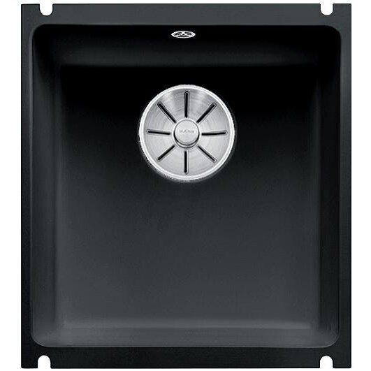 Plautuvė BLANCO SUBLINE 375-U Ceramic PP Black InFino O.AF Plautuvė BLANCO SUBLINE 375-U Ceramic PP Black InFino O.AF