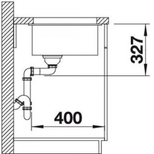 Plautuvė BLANCO SUBLINE 320-U SILG PDUR Coffee InFino O.AF 1 Plautuvė BLANCO SUBLINE 320-U SILG PDUR Coffee InFino O.AF 1