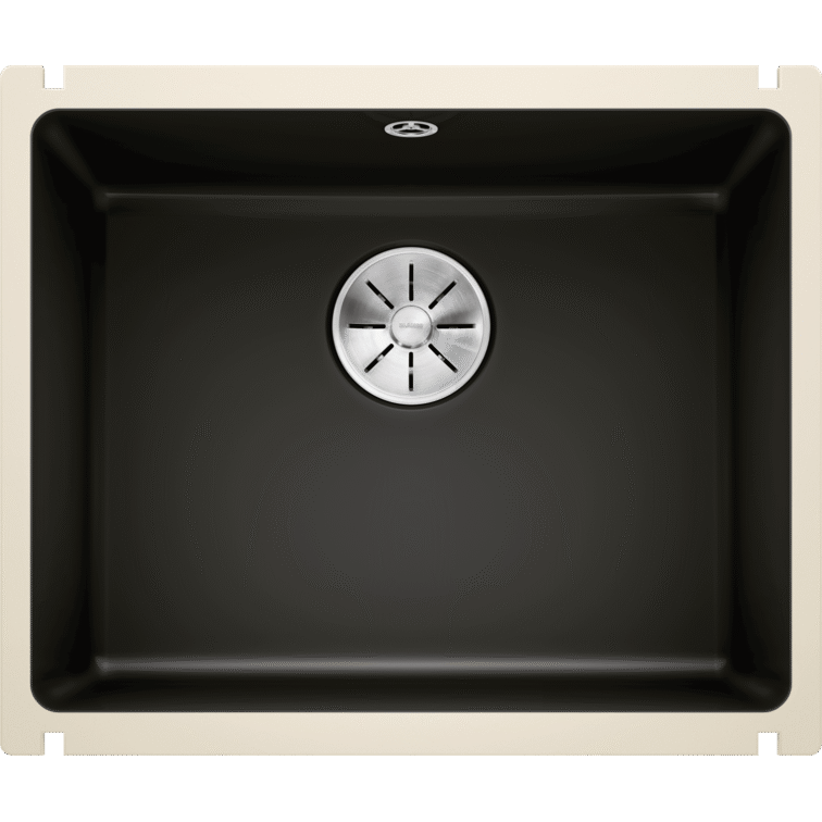 Plautuvė BLANCO SUBLINE 500-U Ceramic PP Black InFino O.AF