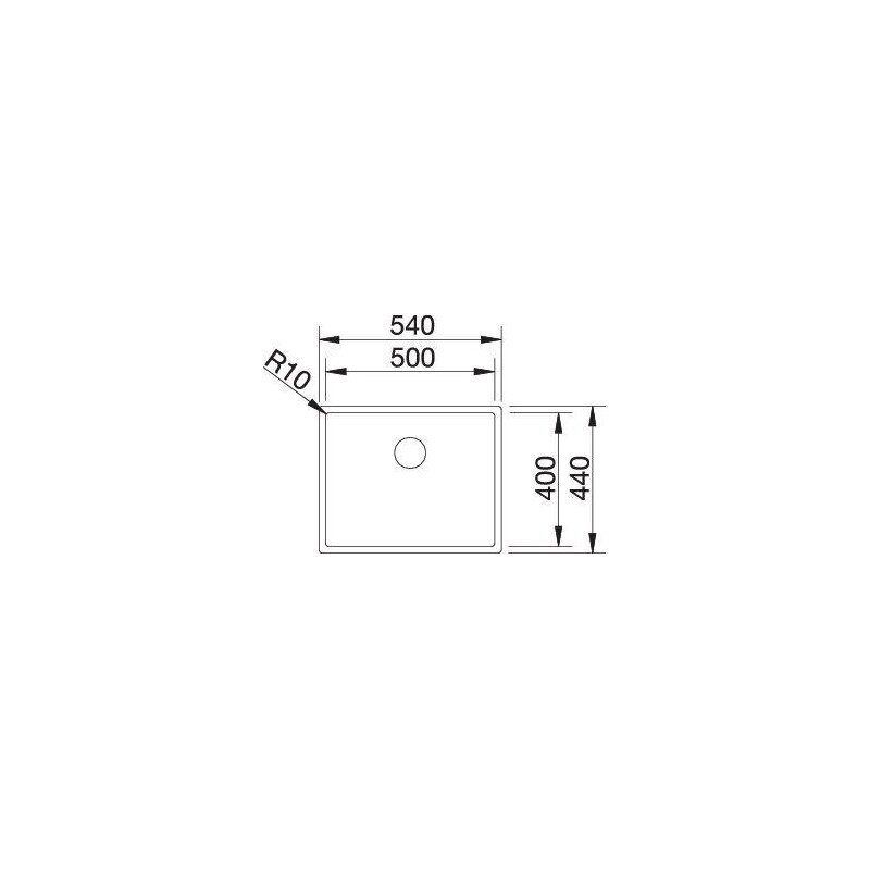 Plautuvė BLANCO CLARON 500-U DURINOX InFino O.AF 3 Plautuvė BLANCO CLARON 500-U DURINOX InFino O.AF 3