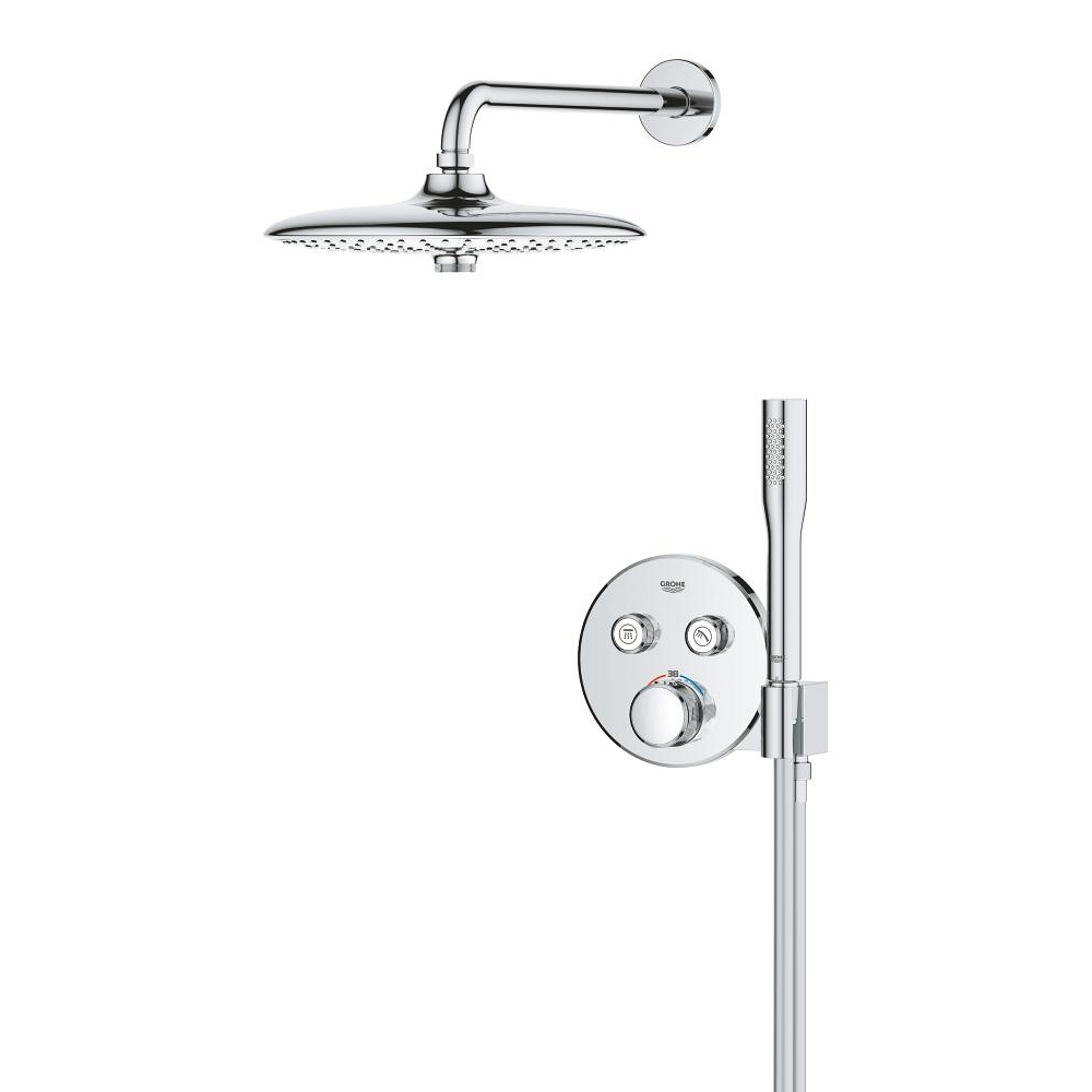 Potinkinis termostatinis dušo komplektas GROHE SmartControl Euphoria 260, 3 srovių, chromo spalvos 1 Potinkinis termostatinis dušo komplektas GROHE SmartControl Euphoria 260, 3 srovių, chromo spalvos 1