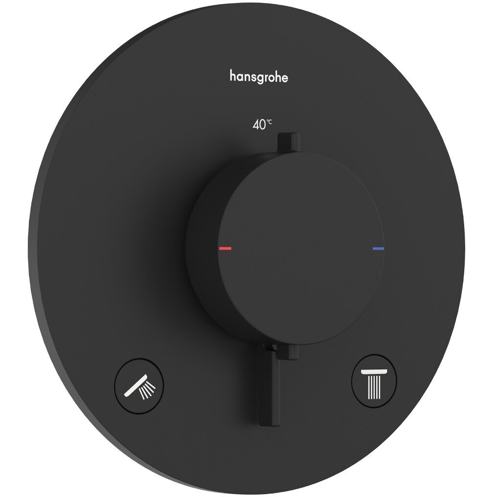 Potinkinės dušo sistemos komplektas HANSGROHE "6 in 1", Croma 280, RD Select S 120, apvalios formos, spalva - juoda matinė 2