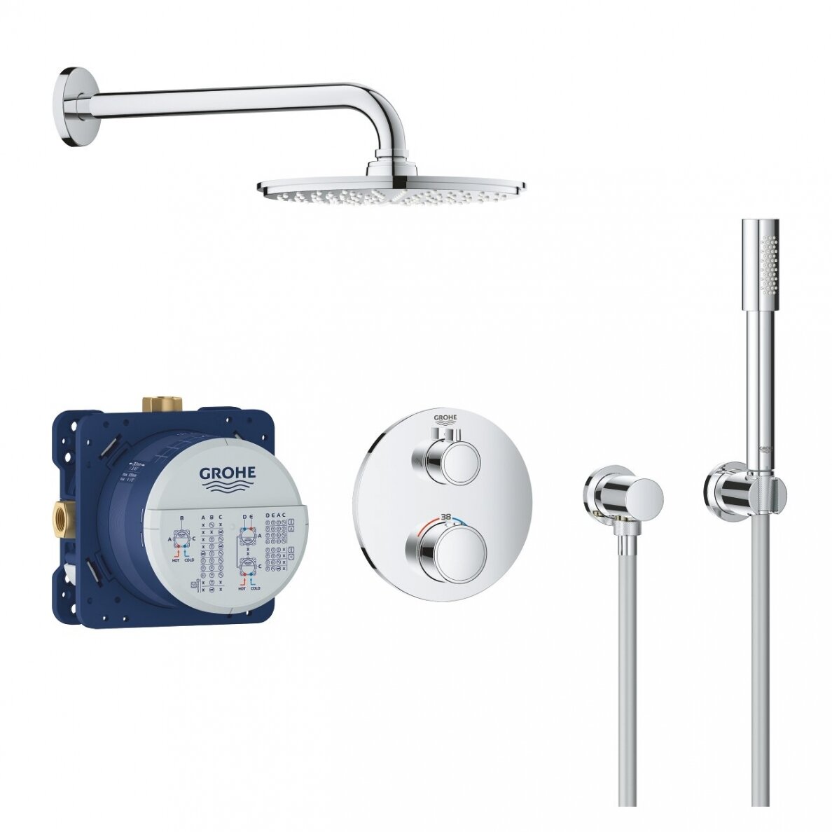 Potinkinė dušo sistema Grohe GROHTHERM 34732000 1 Potinkinė dušo sistema Grohe GROHTHERM 34732000 1