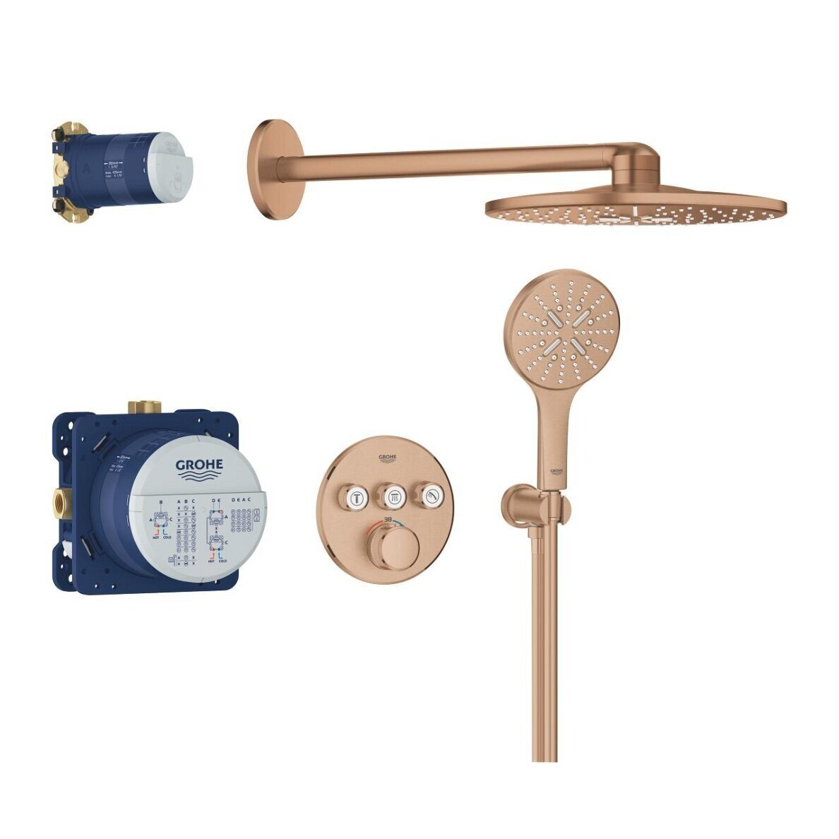 Potinkinė dušo sistema Grohe Grohtherm SmartActive 310 1