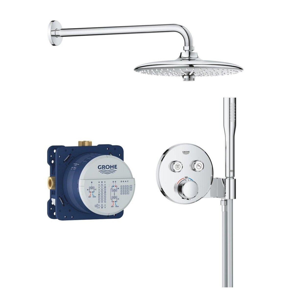 Potinkinė dušo sistema Grohe su Vitalio Joy 260