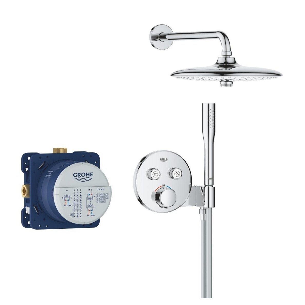 Potinkinė dušo sistema Grohe su Vitalio Joy 260 1 Potinkinė dušo sistema Grohe su Vitalio Joy 260 1