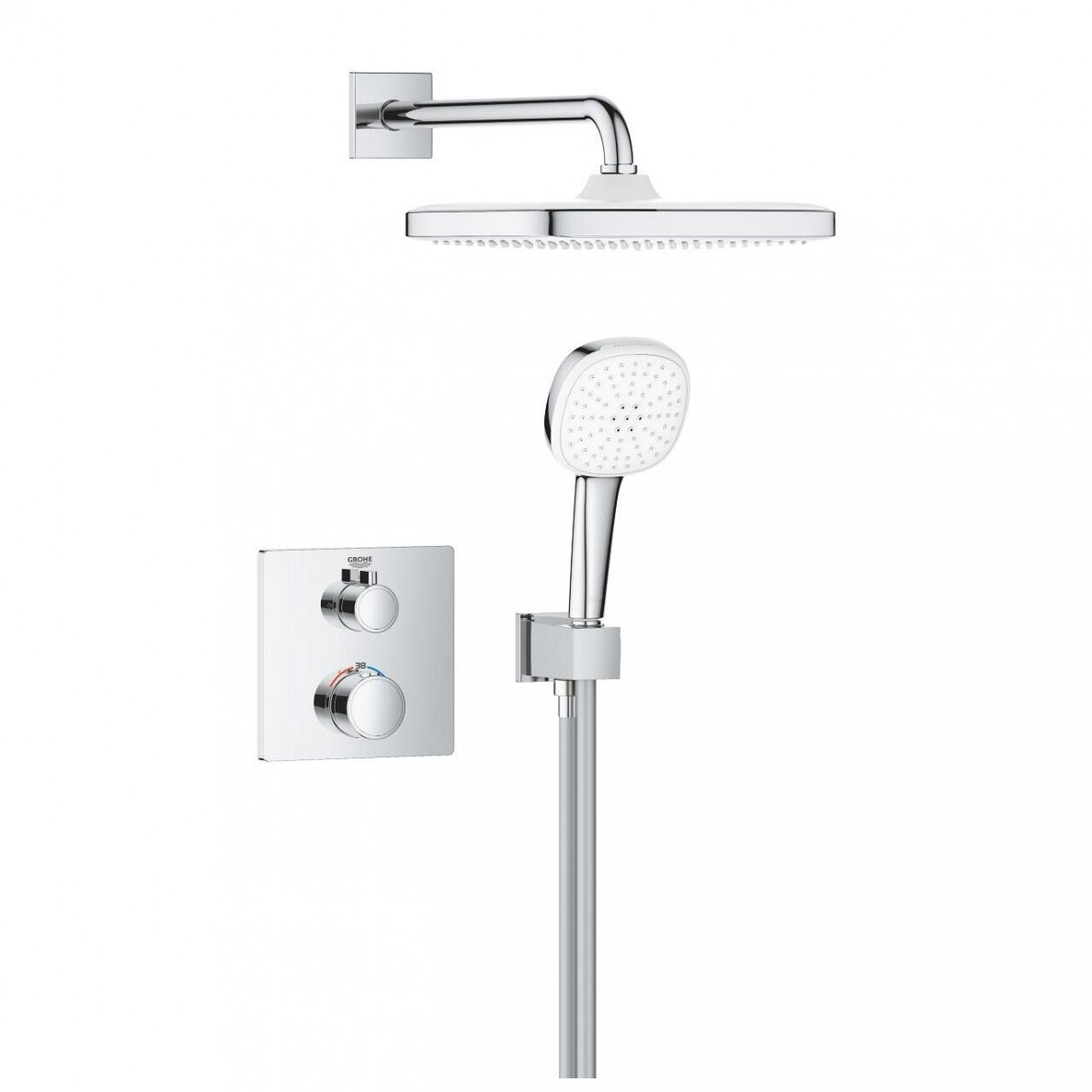 Potinkinė termostatinė GROHE GRT TEMPESTA 250 CUBE (be potinkinės dalies)