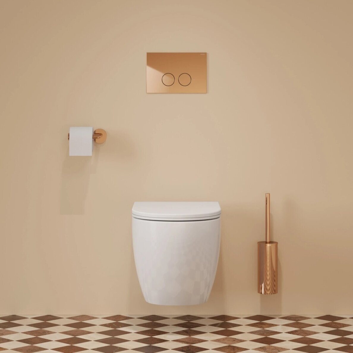 Potinkinio rėmo Omnires STRONGFRAME su ECO nuleidimu ir MINIMAL blizgaus vario spalvos mygtuku komplektas 2 Potinkinio rėmo Omnires STRONGFRAME su ECO nuleidimu ir MINIMAL blizgaus vario spalvos mygtuku komplektas 2
