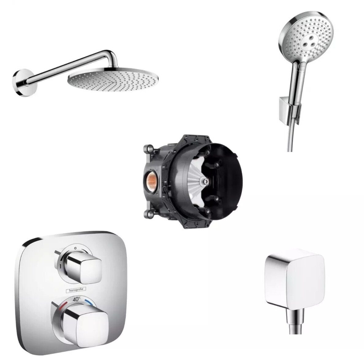 Potinkinis termostatinis dušo komplektas Hansgrohe Ecostat E Potinkinis termostatinis dušo komplektas Hansgrohe Ecostat E