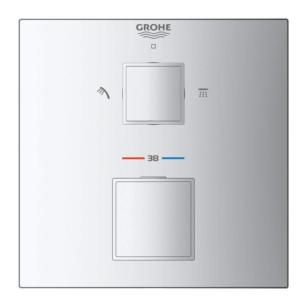 Potinkinis termostatinis dušo maišytuvas Grohe GROHTHERM CUBE 3 Potinkinis termostatinis dušo maišytuvas Grohe GROHTHERM CUBE 3