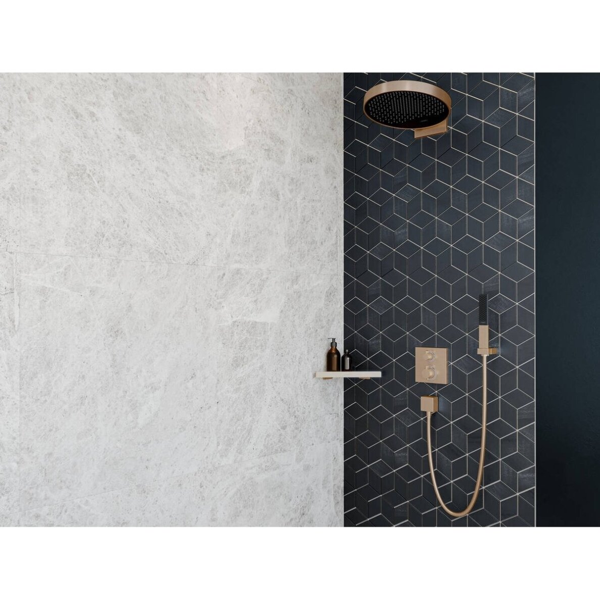 Potinkinis termostatinis maišytuvas Hansgrohe Ecostat Square 1