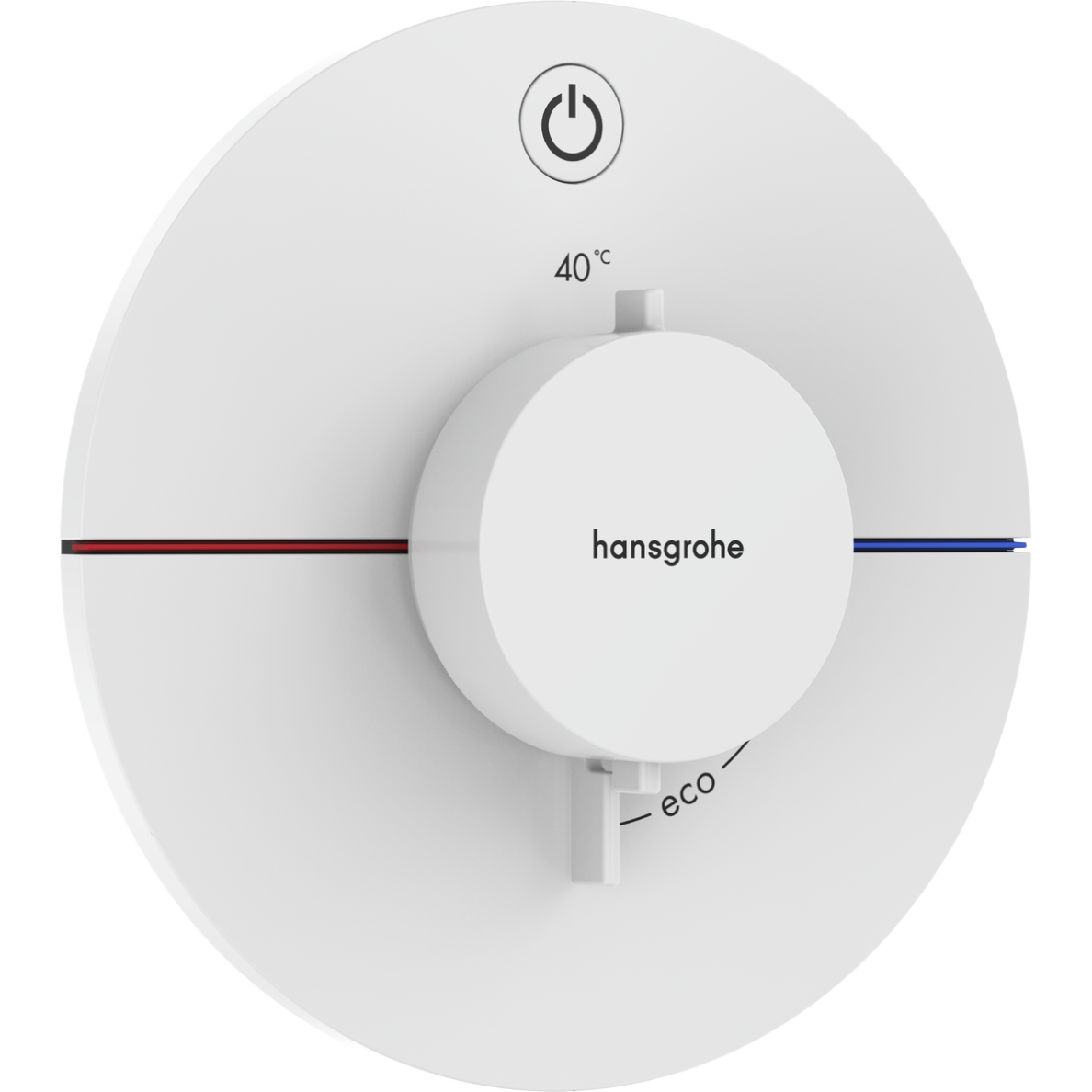 Potinkinis termostatinis maišytuvas Hansgrohe ShowerSelect Comfort S, baltas matinis Potinkinis termostatinis maišytuvas Hansgrohe ShowerSelect Comfort S, baltas matinis