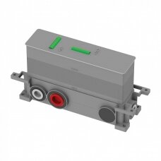 Potinkinis braižyto vario spalvos termostatinis trijų taškų vonios/dušo maišytuvas Omnires Y1238/KROCPB