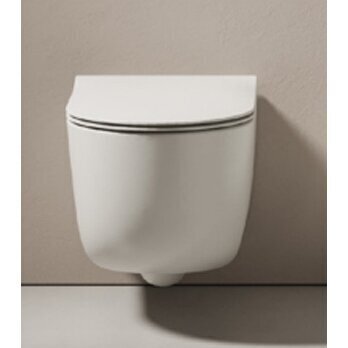 Potinkinio WC rėmo Grohe SOLIDO 3-IN-1 ir pakabinamo unitazo Hatria FUTURA Rimless PURE VORTEX su soft close dangčiu komplektas 5