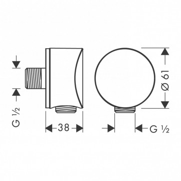 Potinkinės dušo sistemos komplektas HANSGROHE "5 in 1", RD E 300, RD Select S 120, stačiakampės formos, spalva - chromo 4