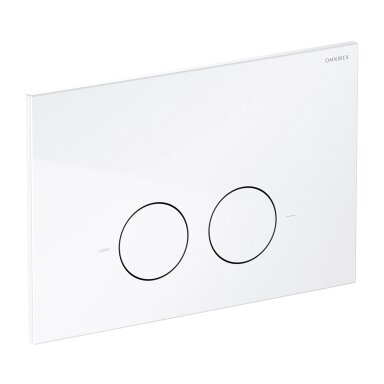 Potinkinio rėmo Omnires STRONGFRAME su ECO nuleidimu ir MINIMAL blizgiu baltos spalvos mygtuku komplektas