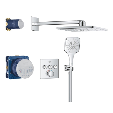 Potinkinis dušo komplektas GROHE Grohtherm SmartControl 310 Cube, chromo spalvos