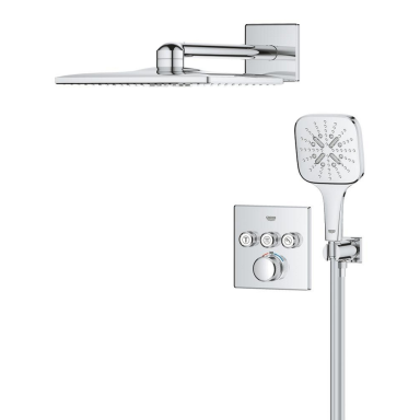 Potinkinis dušo komplektas GROHE Grohtherm SmartControl 310 Cube, chromo spalvos