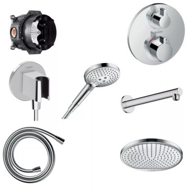 Potinkinis termostatinis dušo komplektas Hansgrohe Vernis blend Potinkinis termostatinis dušo komplektas Hansgrohe Vernis blend