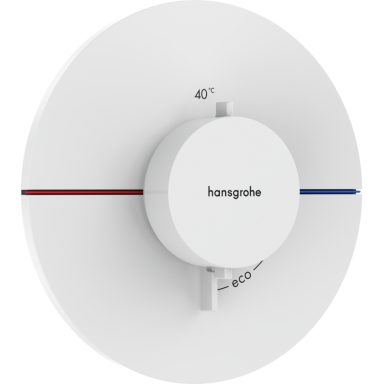 Potinkinis termostatinis dušo maišytuvas Hansgrohe ShowerSelect Comfort S, baltas matinis Potinkinis termostatinis dušo maišytuvas Hansgrohe ShowerSelect Comfort S, baltas matinis