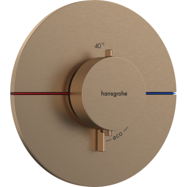 Potinkinis termostatinis dušo maišytuvas Hansgrohe ShowerSelect Comfort S, šlifuotos bronzos Potinkinis termostatinis dušo maišytuvas Hansgrohe ShowerSelect Comfort S, šlifuotos bronzos