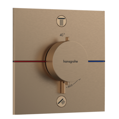 Potinkinis termostatinis maišytuvas Hansgrohe ShowerSelect Comfort E, šlifuotos bronzos Potinkinis termostatinis maišytuvas Hansgrohe ShowerSelect Comfort E, šlifuotos bronzos