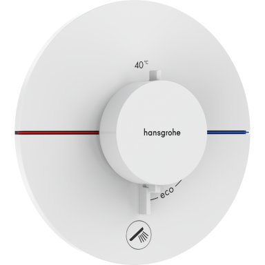 Potinkinis termostatinis maišytuvas Hansgrohe ShowerSelect Comfort S, baltas matinis Potinkinis termostatinis maišytuvas Hansgrohe ShowerSelect Comfort S, baltas matinis
