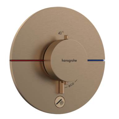 Potinkinis termostatinis maišytuvas Hansgrohe ShowerSelect Comfort S, šlifuotos bronzos Potinkinis termostatinis maišytuvas Hansgrohe ShowerSelect Comfort S, šlifuotos bronzos