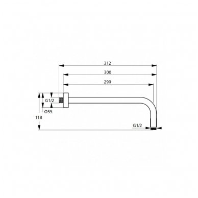 Potinkinė dušo galva Ideal Standard B9442AA su laikikliu B9444AA 2 Potinkinė dušo galva Ideal Standard B9442AA su laikikliu B9444AA 2