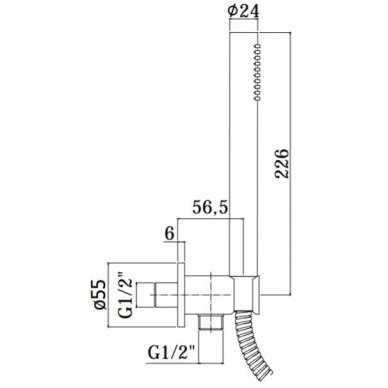 Potinkinė termostatinė dušo sistema Paffoni Light (juoda matinė) 3 Potinkinė termostatinė dušo sistema Paffoni Light (juoda matinė) 3