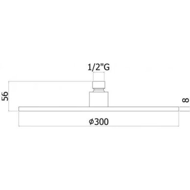Potinkinė termostatinė dušo sistema su 30 cm skersmens dušo galva Paffoni Modular juoda matinė 5