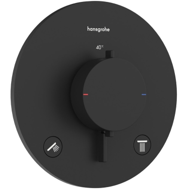 Potinkinės dušo sistemos komplektas HANSGROHE "6 in 1", Croma 280, RD Select S 120, apvalios formos, spalva - juoda matinė 2 Potinkinės dušo sistemos komplektas HANSGROHE "6 in 1", Croma 280, RD Select S 120, apvalios formos, spalva - juoda matinė 2