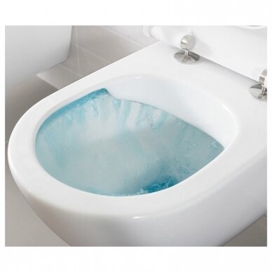 Potinkinio rėmo Geberit su chromuotu mygtuku ir Villeroy & Boch O.Novo Direct-flush WC komplektas 1