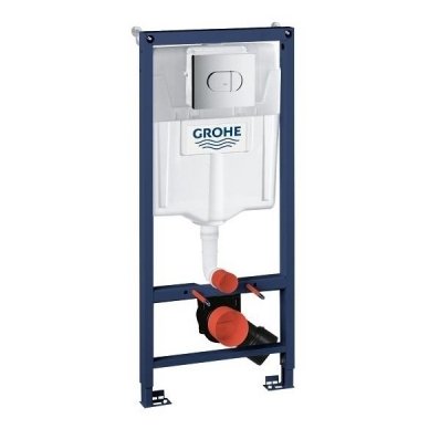 Potinkinio rėmo ir vandens nuleidimo mygtuko komplektas Grohe Rapid SL 3in1
