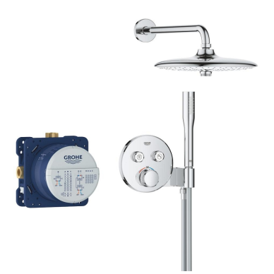 Potinkinis termostatinis dušo komplektas GROHE SmartControl Euphoria 260, 3 srovių, chromo spalvos 2 Potinkinis termostatinis dušo komplektas GROHE SmartControl Euphoria 260, 3 srovių, chromo spalvos 2