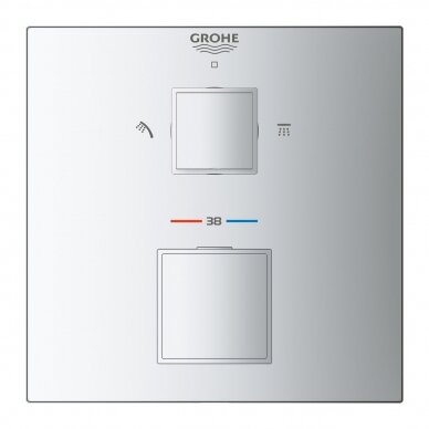 Potinkinis termostatinis dušo maišytuvas Grohe GROHTHERM CUBE 3 Potinkinis termostatinis dušo maišytuvas Grohe GROHTHERM CUBE 3