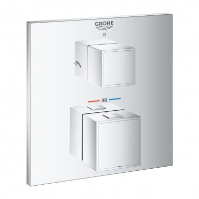 Potinkinis termostatinis dušo maišytuvas Grohe GROHTHERM CUBE Potinkinis termostatinis dušo maišytuvas Grohe GROHTHERM CUBE